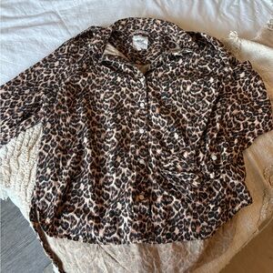 NWOT Aerie Cheetah Print Lounge Top